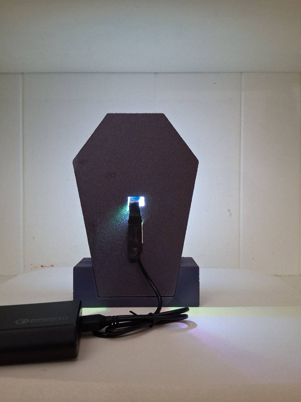 GoofySkeleton Coffin LED light box – custom 3D printed – Lit Layer Creations